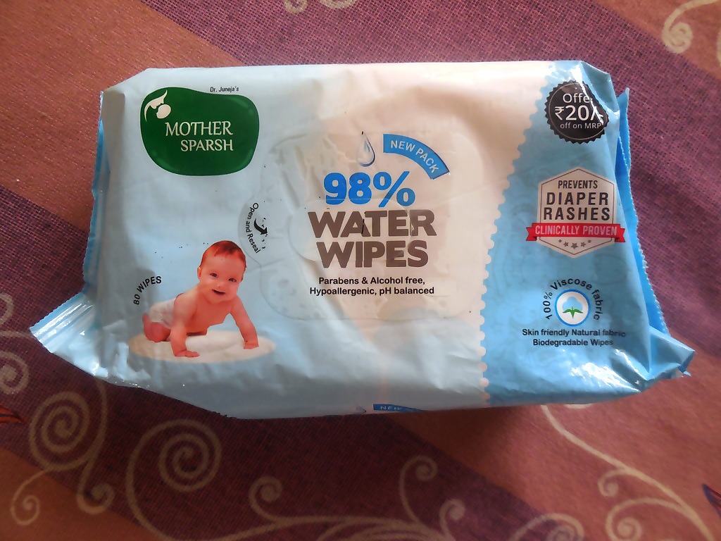 mothersparsh baby wipes, mild baby wipes, safe baby wipes, Mother Sparsh wipes