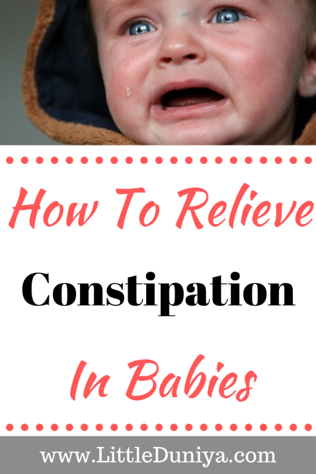 how to relieve constipation in babies