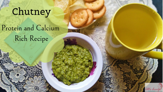 Chutney Recipe, protein rich recipes for kids, calcium foods for kids, Indian chutney recipe