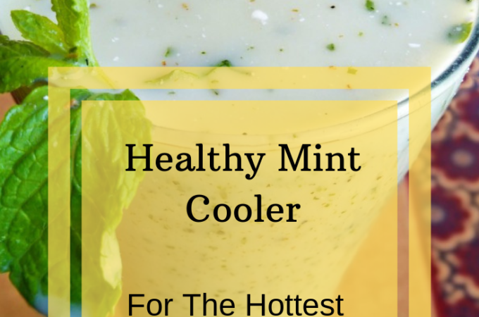 healthy mint cooler, buttermilk