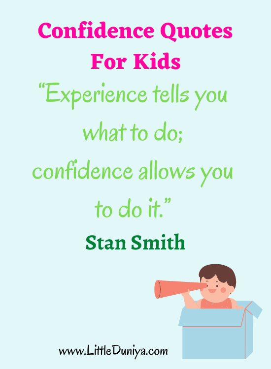 Confidence quotes for kids to motivate them