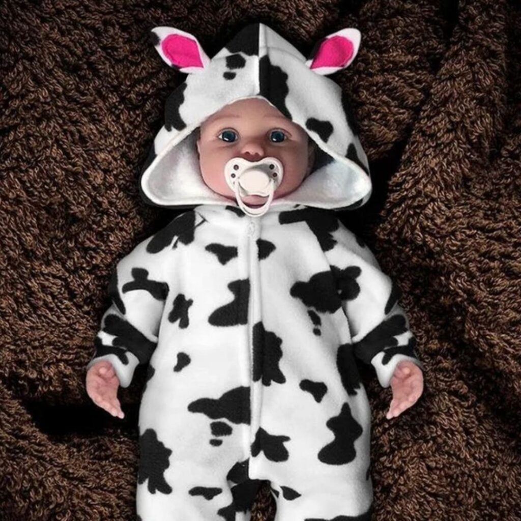 Cow Print Baby Infant Jumpsuit Romper